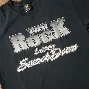 Vintage WWF The Rock Laid The Smack Down XL Double